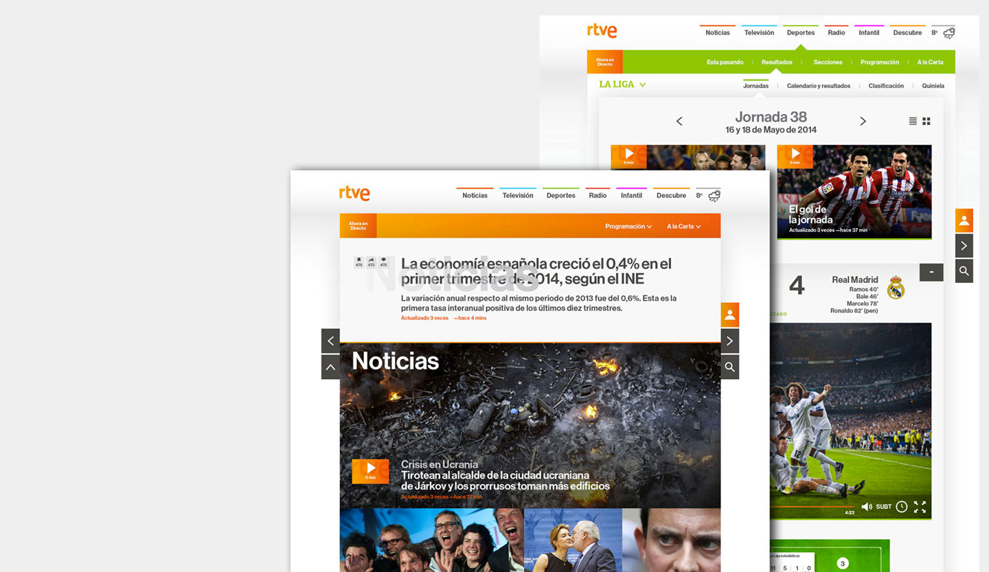 RTVE website redesign <