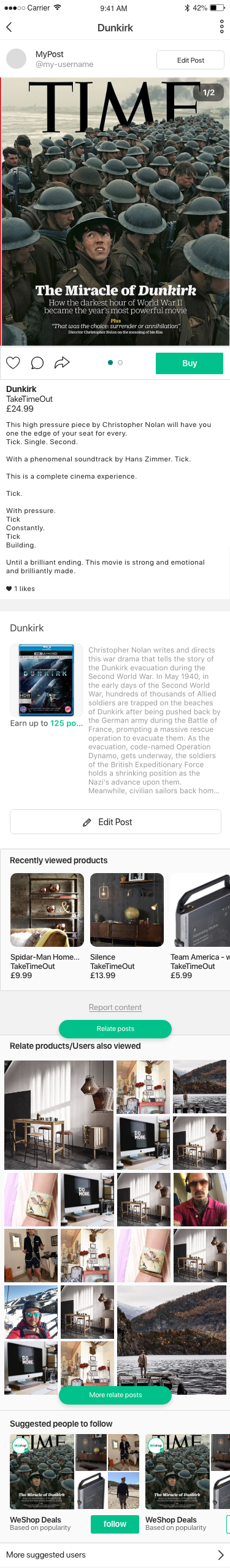 Product page view