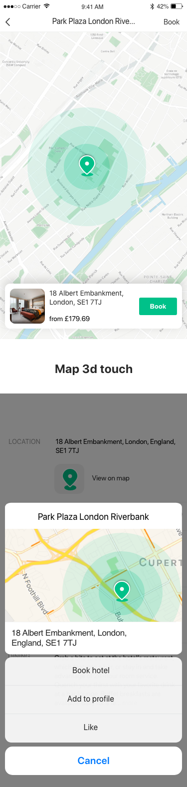 Map on app